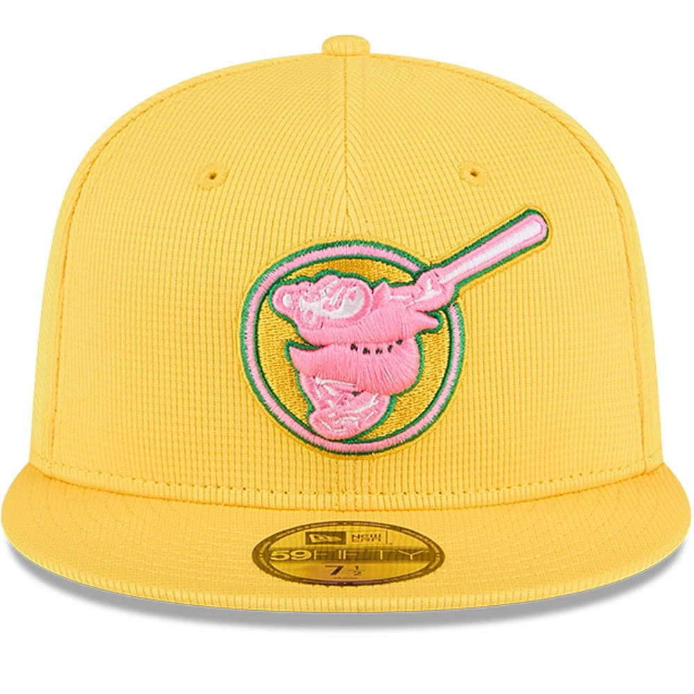 Men's New Era Yellow San Diego Padres City Connect Batting Practice 59FIFTY Fitted Hat