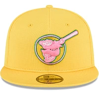 Men's New Era Yellow San Diego Padres City Connect Batting Practice 59FIFTY Fitted Hat