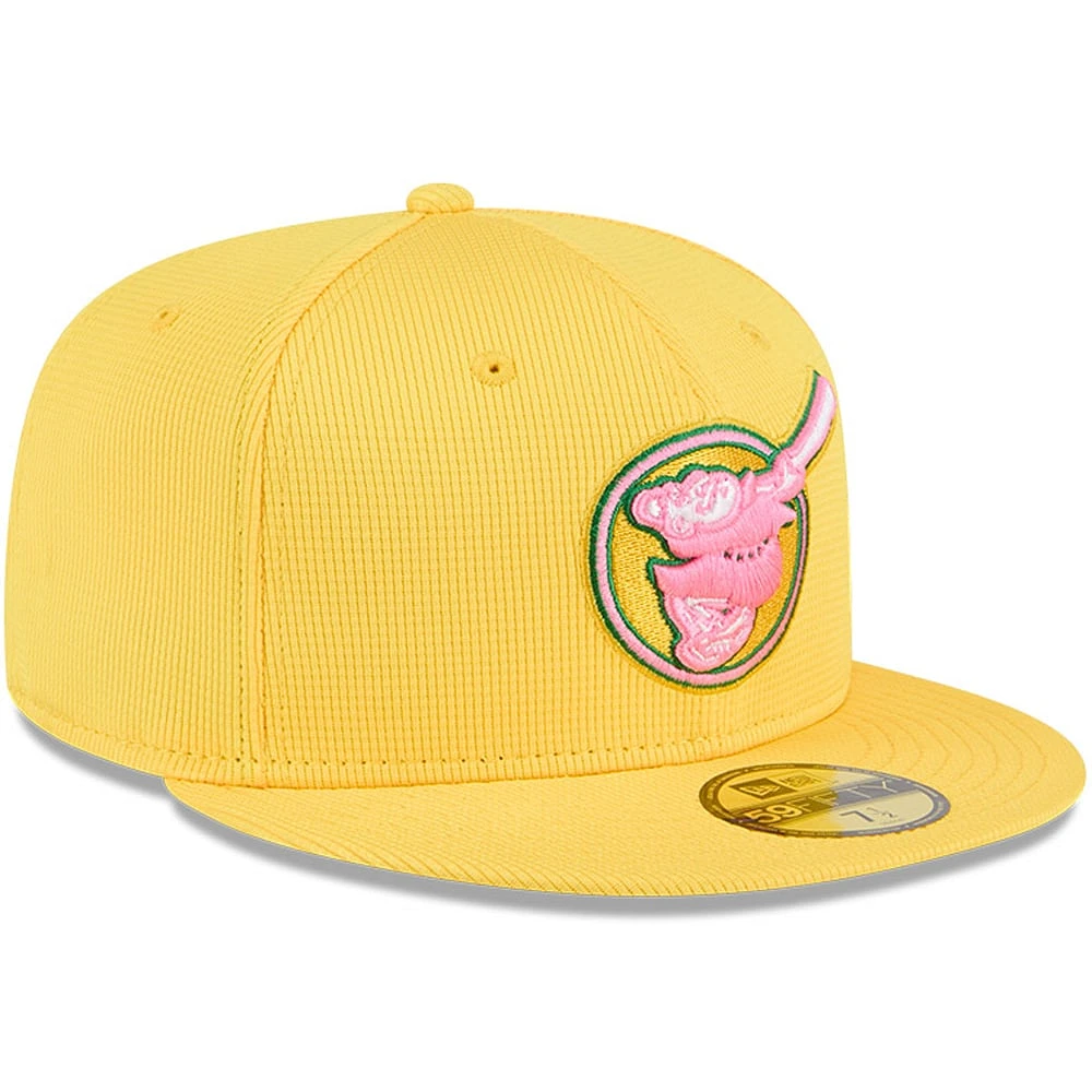 Men's New Era Yellow San Diego Padres City Connect Batting Practice 59FIFTY Fitted Hat
