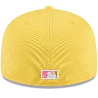 Men's New Era Yellow San Diego Padres City Connect Batting Practice 59FIFTY Fitted Hat