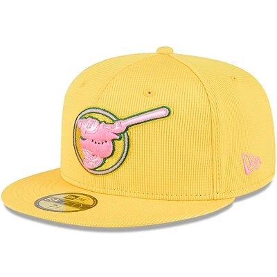 Men's New Era Yellow San Diego Padres City Connect Batting Practice 59FIFTY Fitted Hat