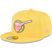 Men's New Era Yellow San Diego Padres City Connect Batting Practice 59FIFTY Fitted Hat