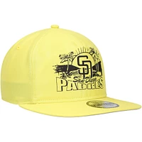 Casquette Snapback jaune San Diego Padres Golfer New Era pour hommes