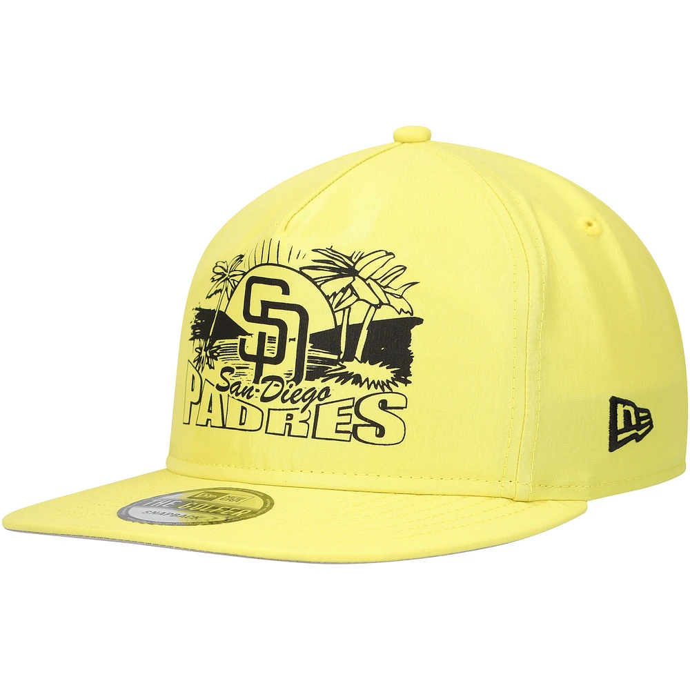 Casquette Snapback jaune San Diego Padres Golfer New Era pour hommes