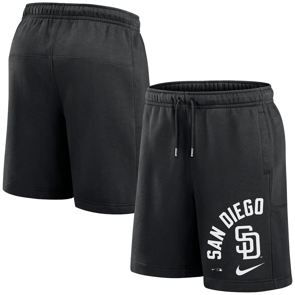 Short Nike noir San Diego Padres Arched Kicker pour homme