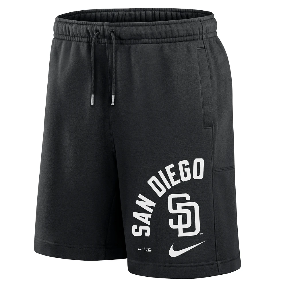 Short Nike noir San Diego Padres Arched Kicker pour homme