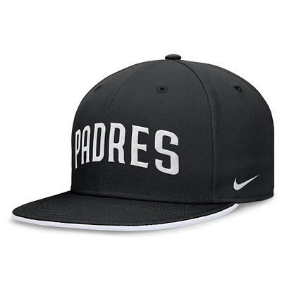 Casquette ajustée Nike San Diego Padres Primetime True Performance pour homme, noire