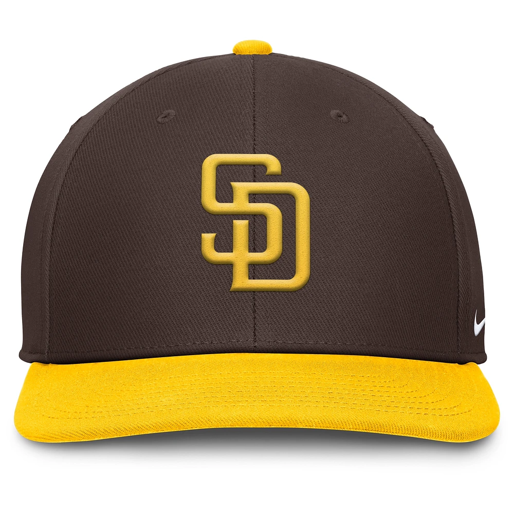 Men's Nike Brown/Gold San Diego Padres Pro Performance Snapback Hat