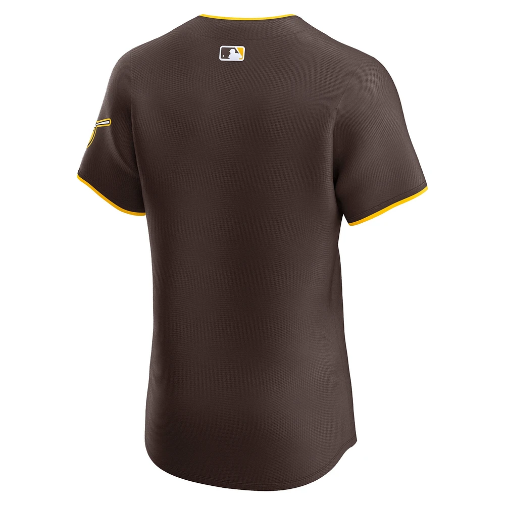 Men's Nike Brown San Diego Padres Alternate Elite Jersey