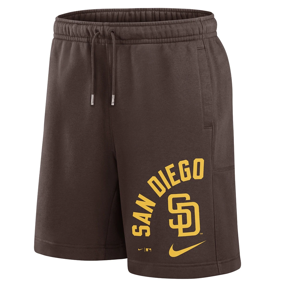 Short Nike marron San Diego Padres Arched Kicker pour homme