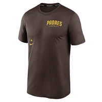 Men's Nike Brown San Diego Padres Authentic Collection Early Work Tri-Blend Performance T-Shirt