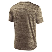 T-shirt d'entraînement Velocity Performance Nike San Diego Padres Authentic Collection marron pour homme