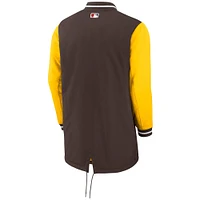 Men's Nike Brown San Diego Padres City Connect Dugout Full-Zip Jacket