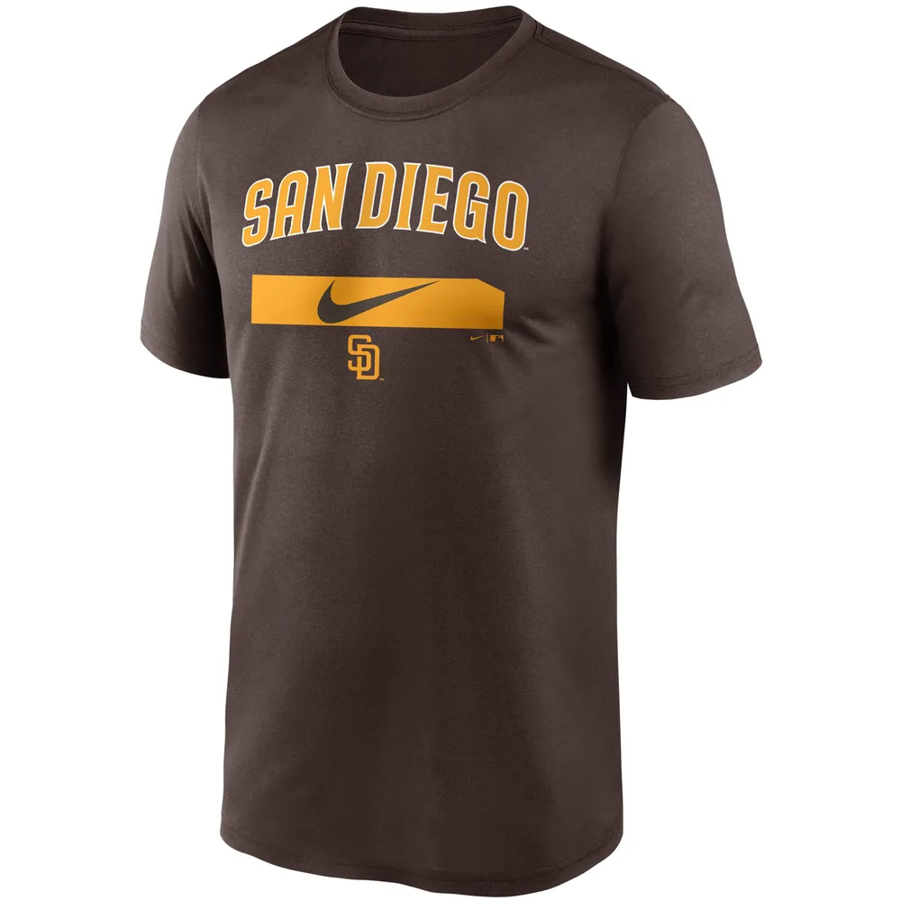 San Diego Padres Nike City Legend Practice Performance T-Shirt - Brown