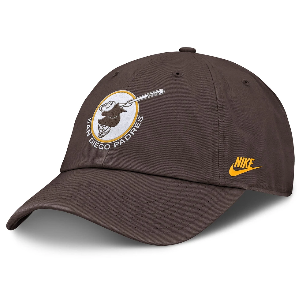 Casquette ajustable Nike marron San Diego Padres Club pour homme