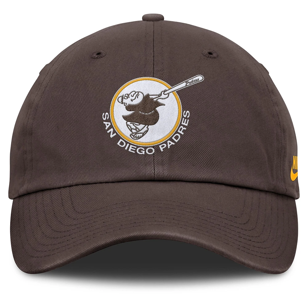 Casquette ajustable Nike marron San Diego Padres Club pour homme