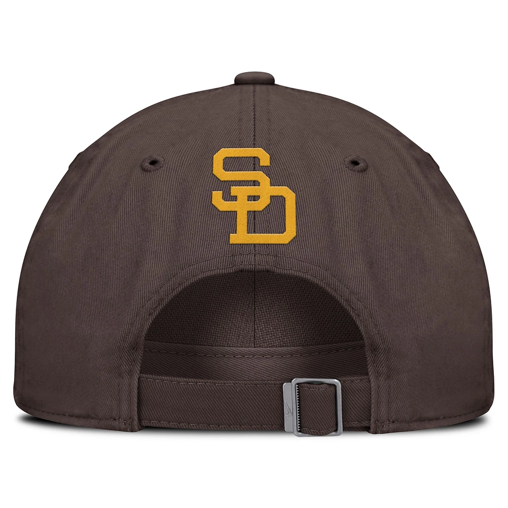 Casquette ajustable Nike marron San Diego Padres Club pour homme