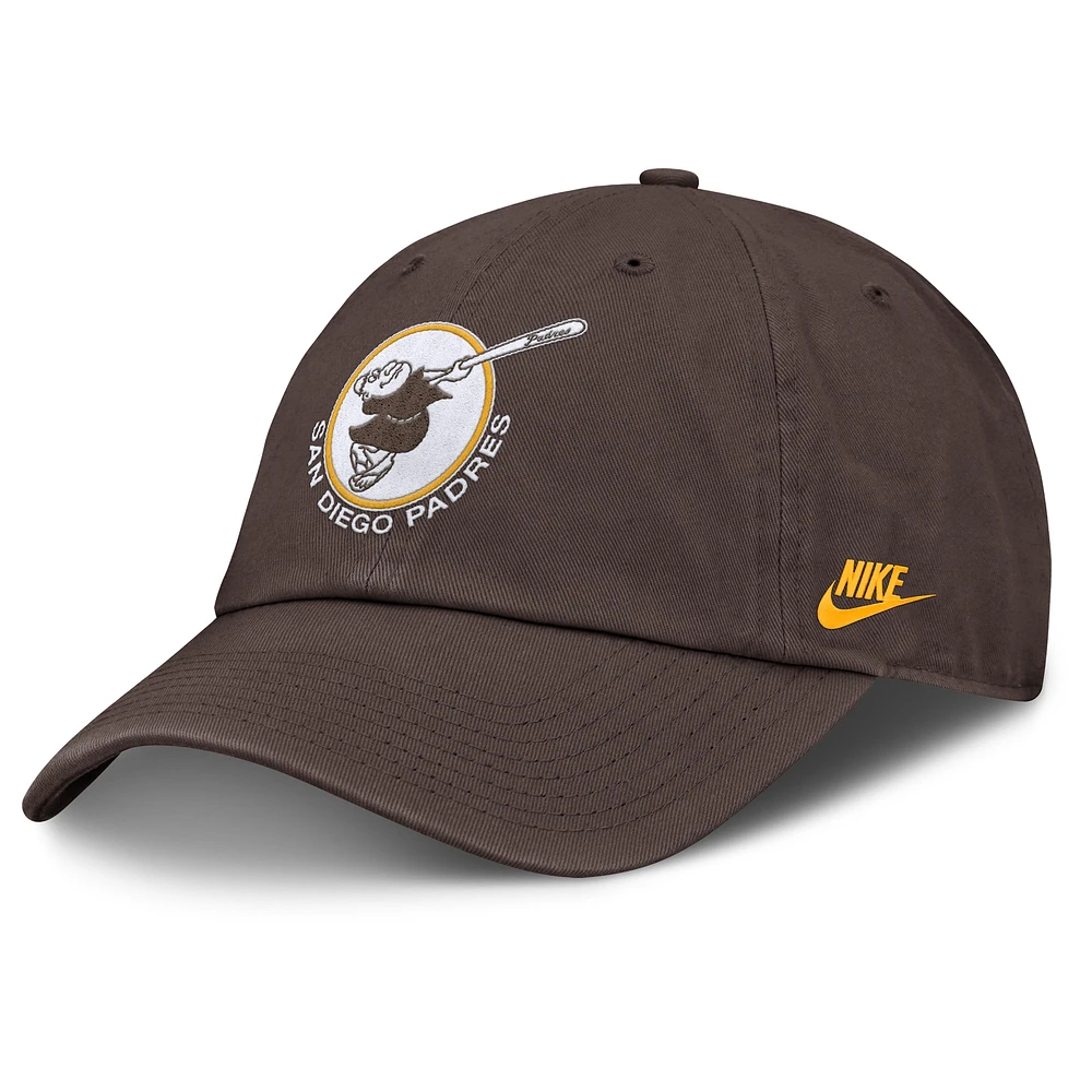 Casquette ajustable Nike marron San Diego Padres Club pour homme
