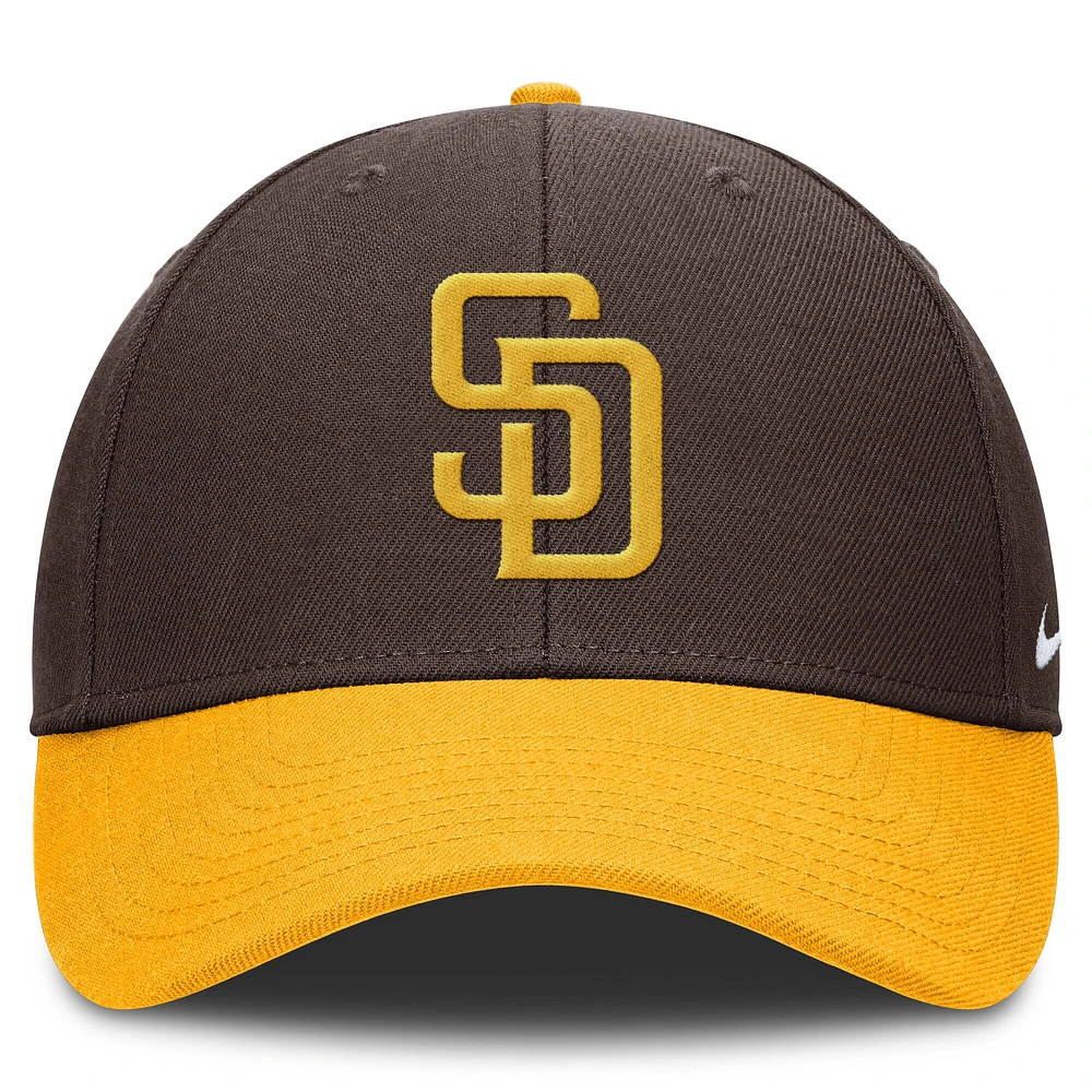 Casquette ajustable Nike marron San Diego Padres Club Performance pour homme