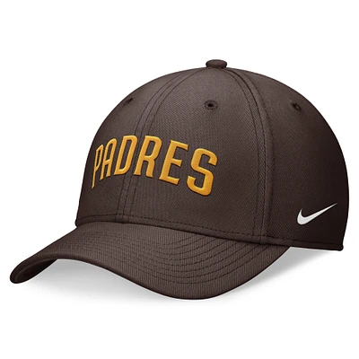 Casquette Nike marron San Diego Padres Primetime Performance SwooshFlex pour homme