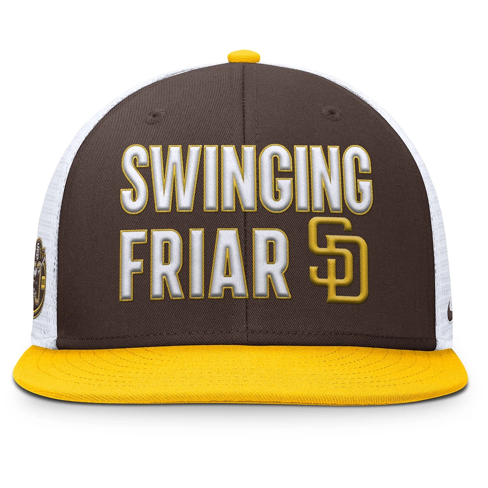 Casquette Snapback Trucker Pro San Diego Padres Marron Nike pour homme