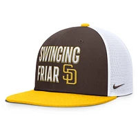 Casquette Snapback Trucker Pro San Diego Padres Marron Nike pour homme