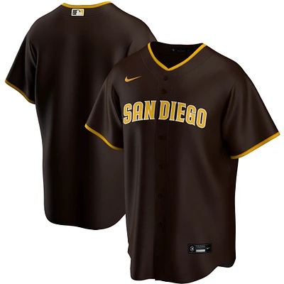 Men's Nike Brown San Diego Padres Road Replica Team Jersey