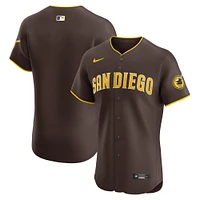 Maillot Nike marron San Diego Padres Road Vapor Premier Elite Patch pour homme