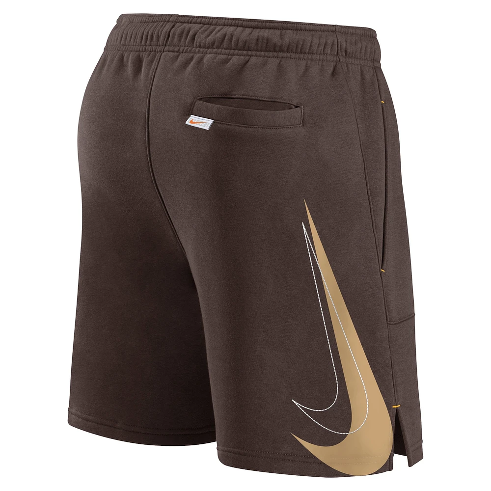 Short de jeu balle Nike San Diego Padres Statement pour homme marron