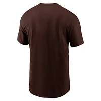 T-shirt Nike San Diego Padres Team Engineered Performance marron pour homme