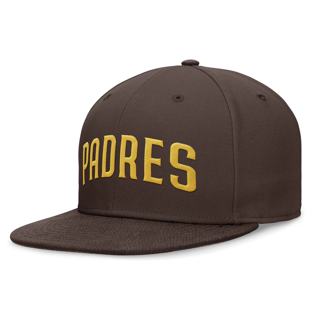 Men's Nike Brown San Diego Padres True Performance Fitted Hat