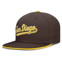 Casquette ajustée True Performance marron Nike pour homme des San Diego Padres