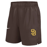 Short tissé Victory Performance Nike marron pour homme des San Diego Padres