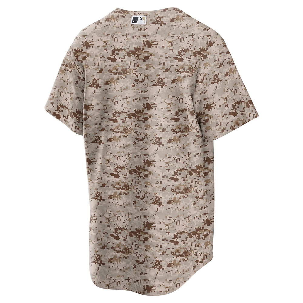 Maillot d'équipe Nike Camo San Diego Padres USMC Alternate Replica pour homme