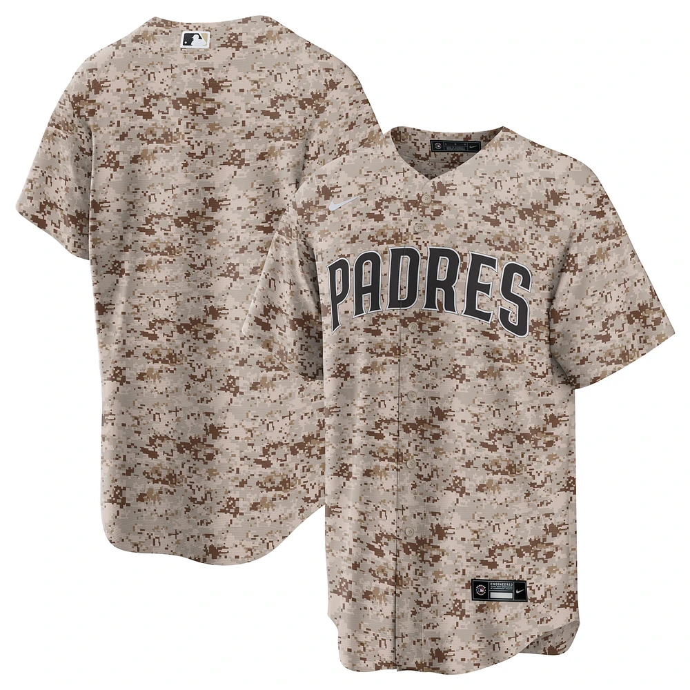 Maillot d'équipe Nike Camo San Diego Padres USMC Alternate Replica pour homme