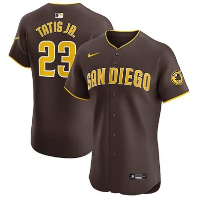 Men's Nike Fernando Tatis Jr. Brown San Diego Padres Road Elite Player Jersey