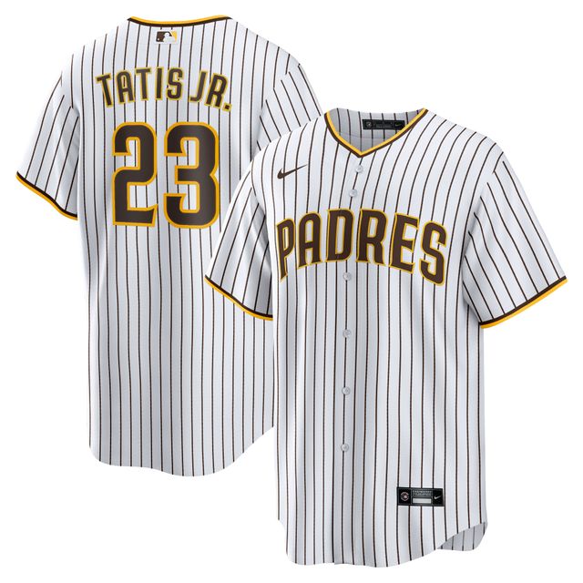 Homme Nike Fernando Tatis Jr. Blanc/Marron San Diego Padres Home Replica Player - Maillot