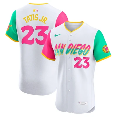 Men's Nike Fernando Tatis Jr. White San Diego Padres City Connect Elite Jersey