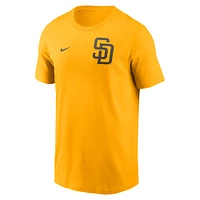 Men's Nike Gold San Diego Padres 2-Hit T-Shirt