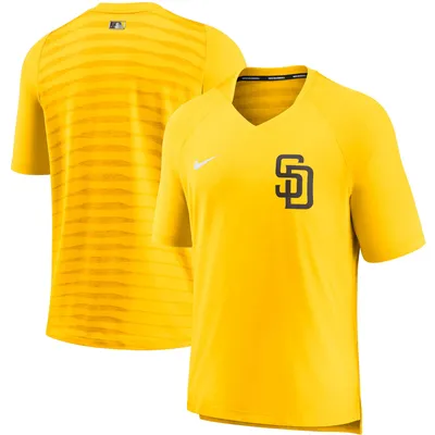 Men's Nike Navy Boston Red Sox Authentic Collection Pregame Raglan Performance V-Neck T-Shirt Size: Medium