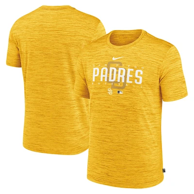 Men's Nike Gold San Diego Padres Authentic Collection Velocity Performance Practice T-Shirt