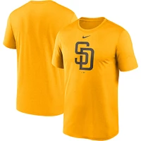 T-shirt Performance Nike doré San Diego Padres Big & Tall Logo Legend pour homme