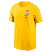 Men's Nike Gold San Diego Padres City Connect 2-Hit T-Shirt