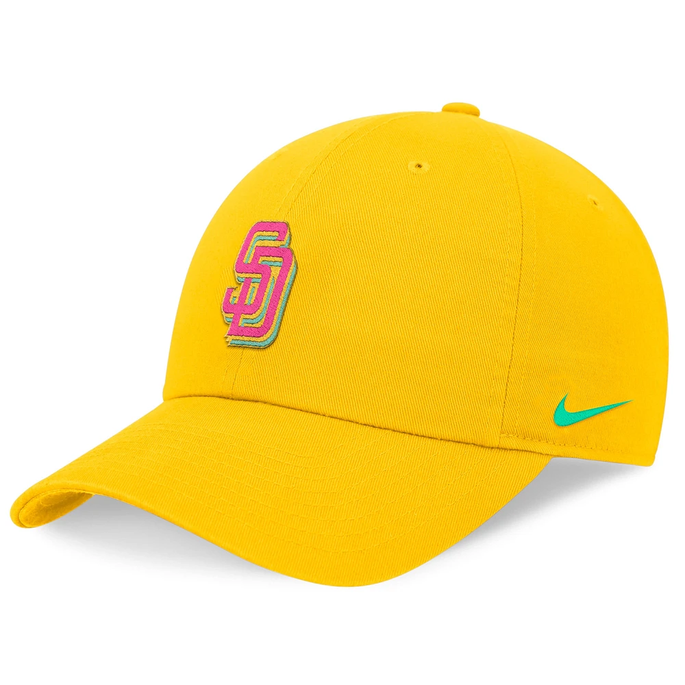 Men's Nike Gold San Diego Padres City Connect Club Adjustable Hat