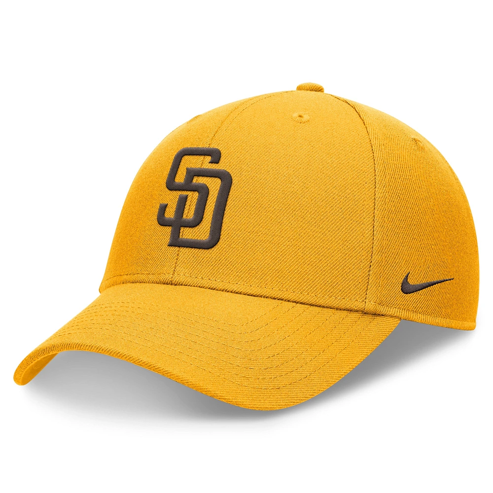 Men's Nike Gold San Diego Padres Club Performance Adjustable Hat