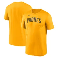 Men's Nike Gold San Diego Padres New Legend Wordmark T-Shirt