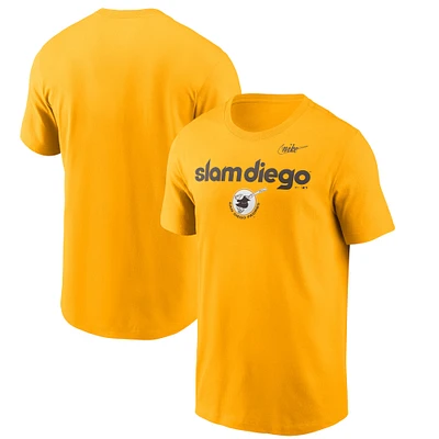 T-shirt San Diego Padres Slam Hometown Nike doré pour homme