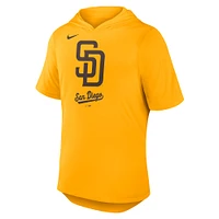 Men's Nike Gold San Diego Padres Tri-Blend Hoodie T-Shirt