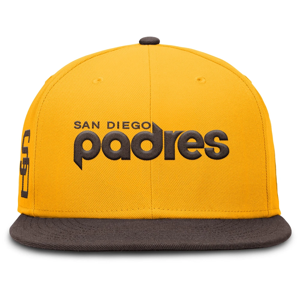 Men's Nike Gold San Diego Padres True Performance Fitted Hat