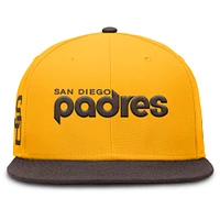 Men's Nike Gold San Diego Padres True Performance Fitted Hat
